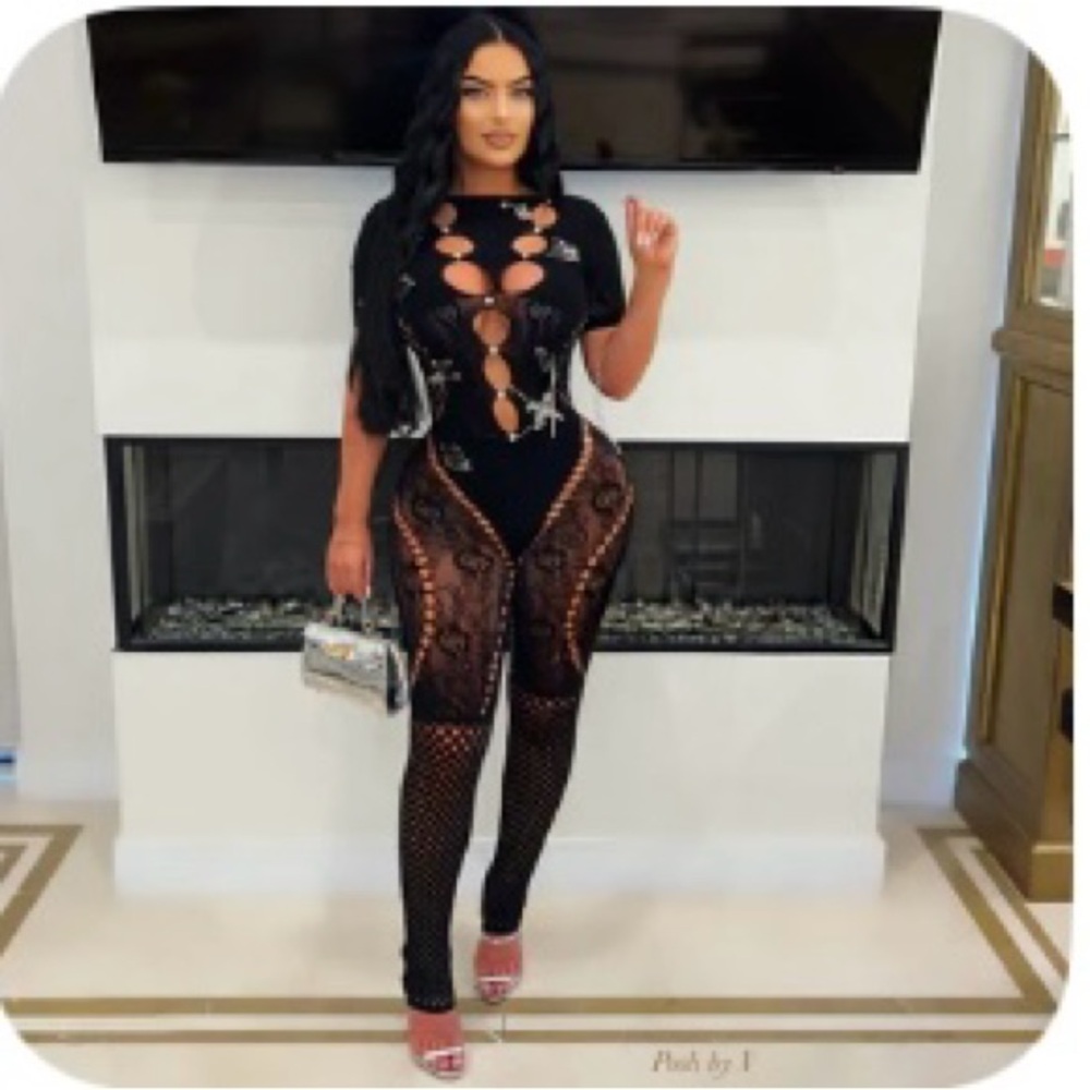Black Cutout Jumpsuit